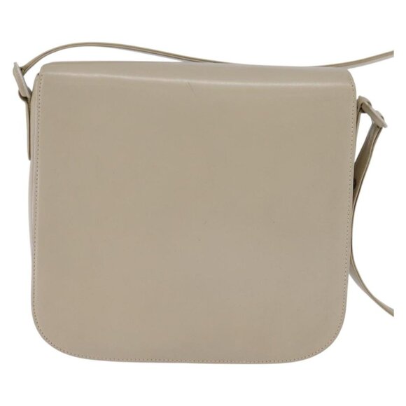 GUCCI Shoulder Bag Leather Beige Gold 26 001 0647 Auth BA5931 - Picture 2 of 16